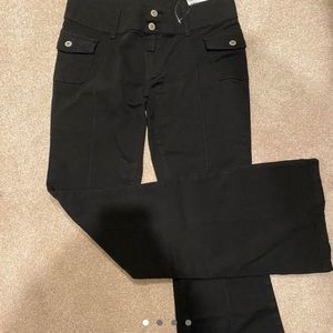 Brandy Melville J galt black Agatha low rise flared pants